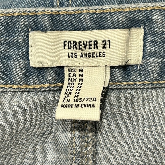 FOREVER21 Denim Button-up Mini Skirt with Front Pocket in Women's Size M - Picture 5 of 5
